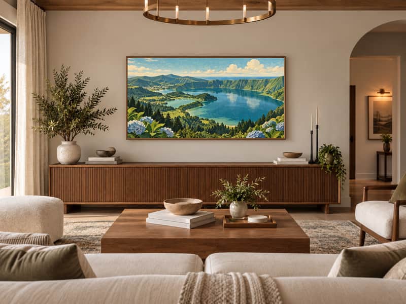 Sintra Palace wallpaper shown as art on a Samsung Frame TV