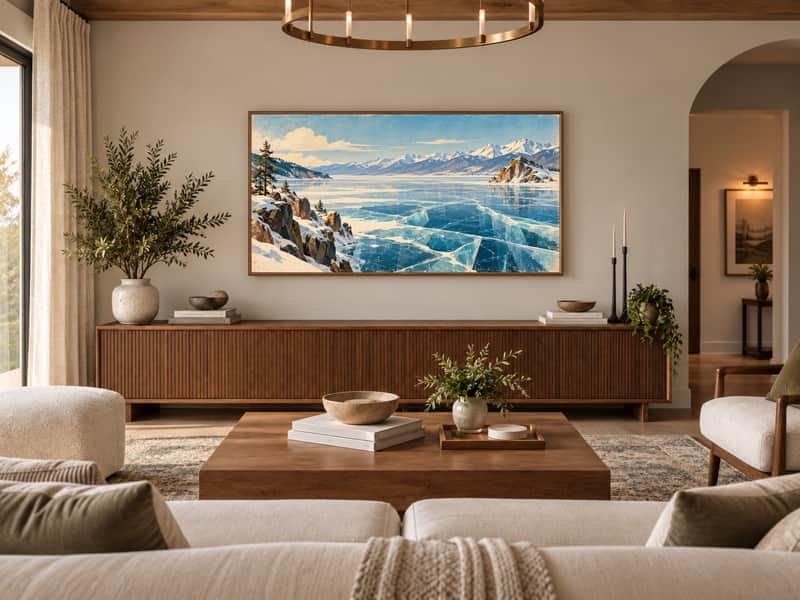 Galapagos Islands, Puerto Ayora, Ecuador wallpaper shown as art on a Samsung Frame TV